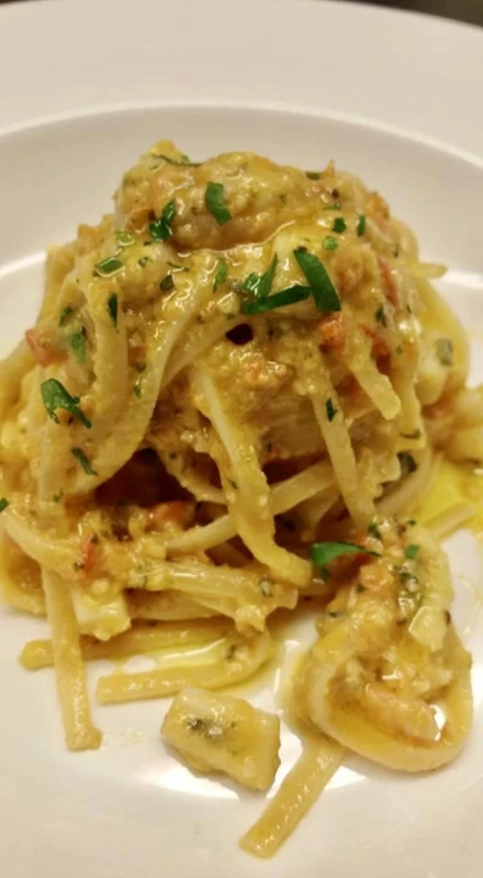 Linguine with Trapanese pesto