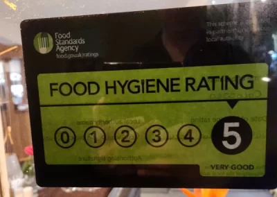 Food hygiene rating